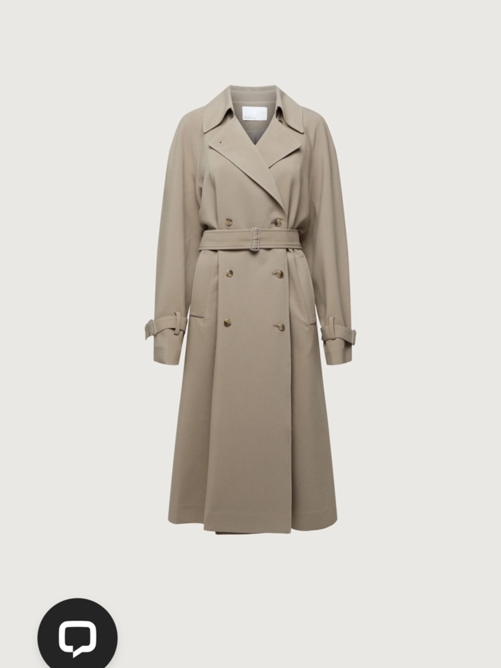 OAK + FORT Brindle Oversized Trench Coat